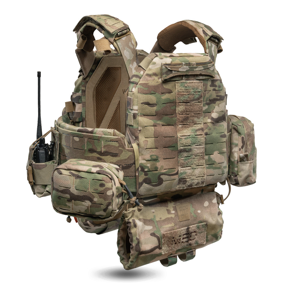 Комплект плитоноска GHOST GEN5 V2 з РПС з балістичним захистом 1 класу, колір Мультикам USA