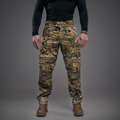 Бойові штани Wroom Combator GEN II під прихованні наколіники. Колір Multicam Twill USA