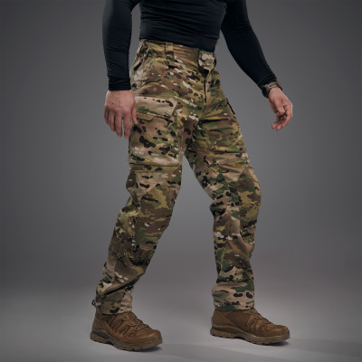 Бойові штани Wroom Combator GEN II під прихованні наколіники. Колір Multicam Twill USA