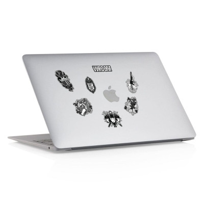 Sticker Pack Wroomx1133 (Zestaw Naklejek). Kolor Szary