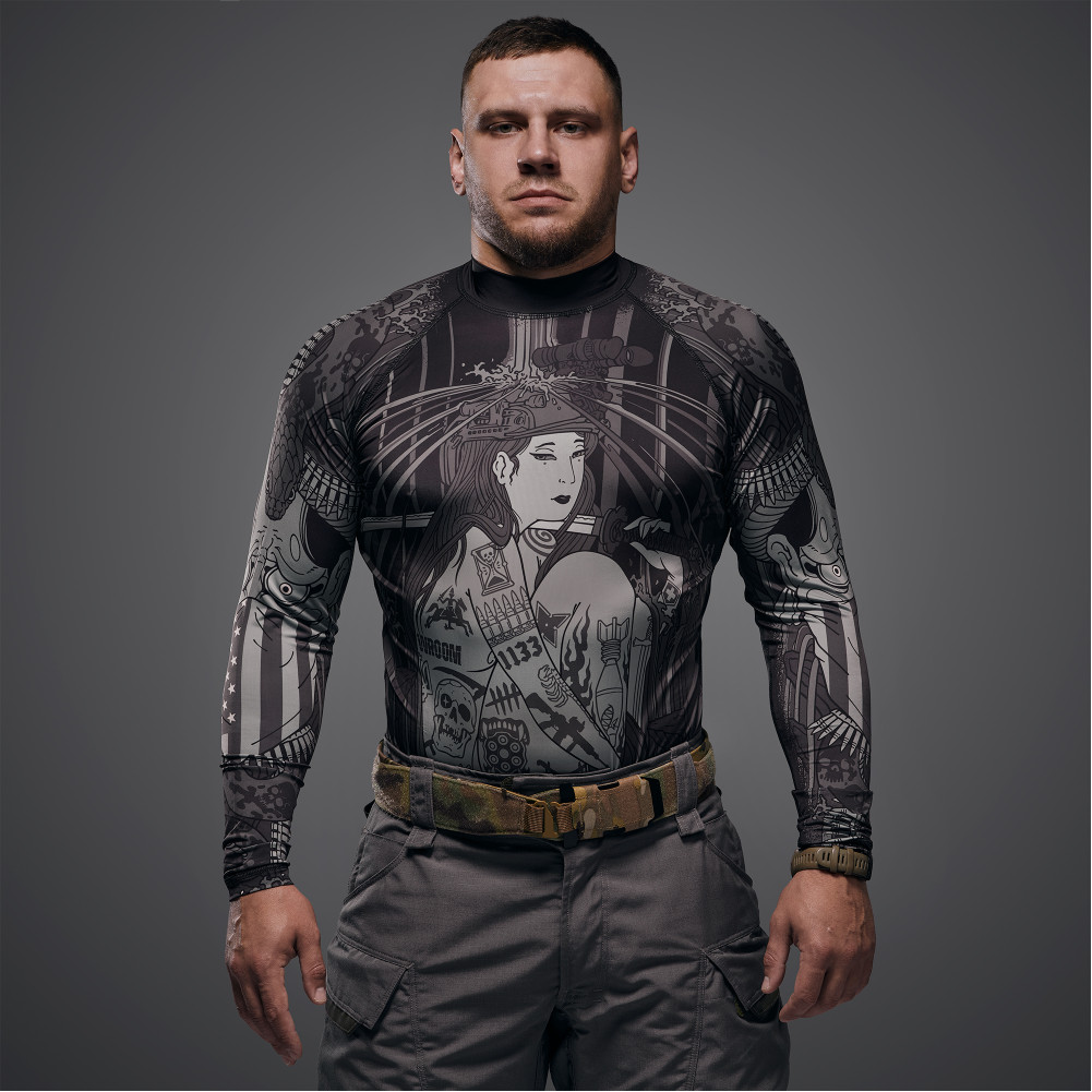 Рашгард тактичний Katana Wroomx1133. Колір Grey