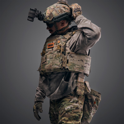 Бронежилет 6-го класу GHOST GEN5+ PRO з балістичний захист 2-го класу. Колір Мультикам/MultiCam USA