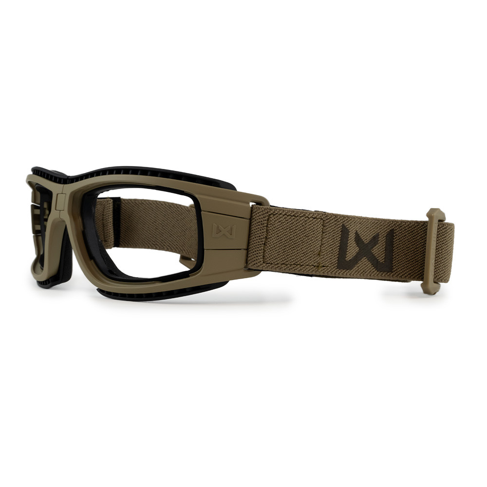 Балістична маска Wiley X Lynx 2 лінзи (чорна, прозора). Колір Койот