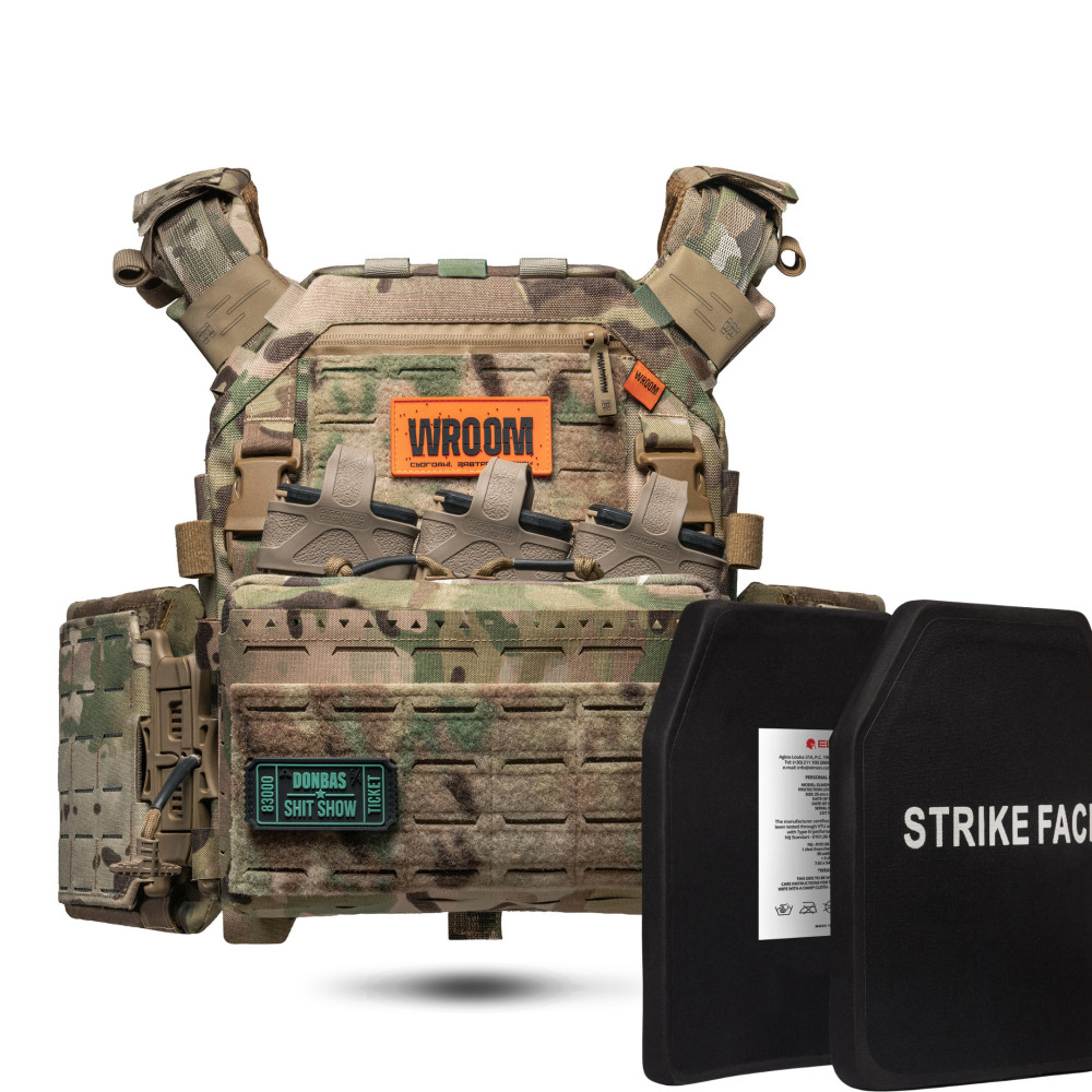 Бронежилет 6-го класу GHOST GEN5 V1 з плакардом для АK/AR. Колір Мультикам/MultiCam USA