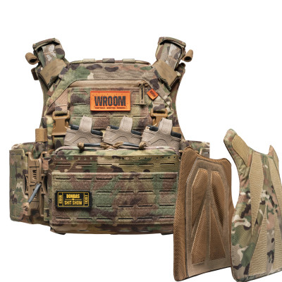 Improved Plate Carrier GHOST GEN5 PRO V1+ with placard for AK/AR. with Level 2 Ballistic Protection. Color Multicam/MultiCam
