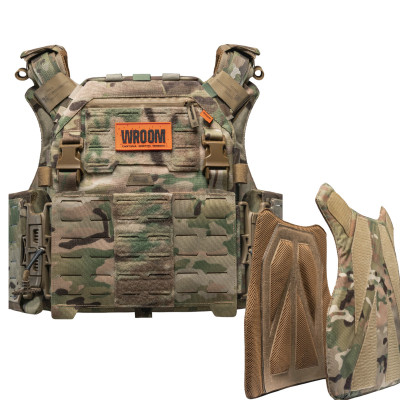 Improved plate carrier GHOST GEN5+ PRO with ballistic protection of the 2st class. Color Multicam/MultiCam USA