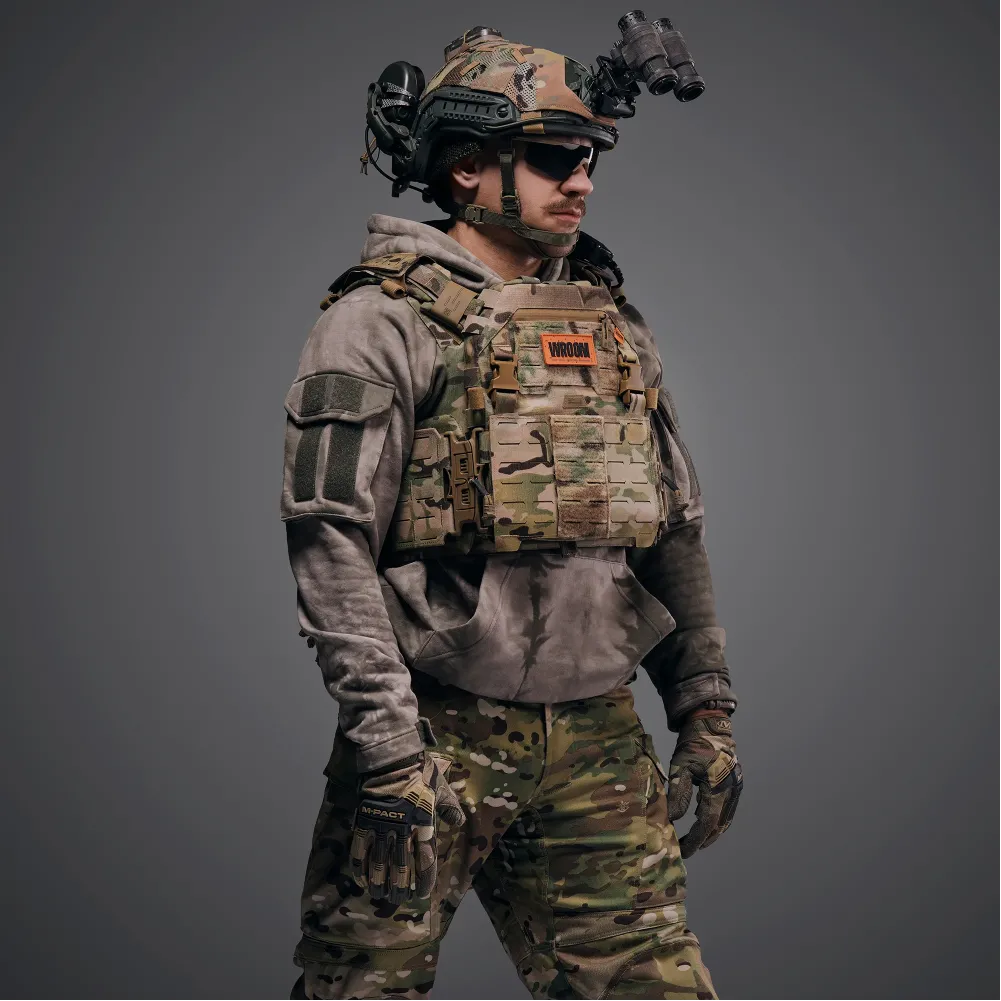 Plate Carrier Kit GHOST GEN5 PRO with Load-Bearing System and Class 1 Ballistic Protection, Color Multicam USA