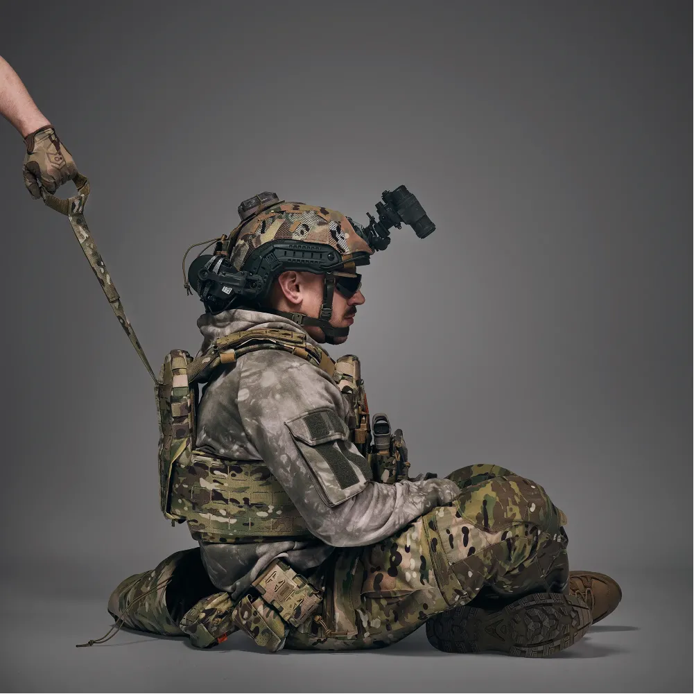 Plate Carrier Kit GHOST GEN5 PRO with Load-Bearing System and Class 1 Ballistic Protection, Color Multicam USA