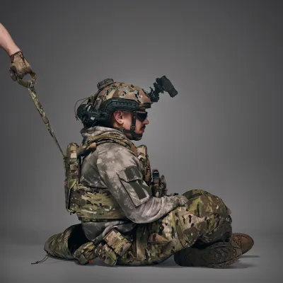 Plate Carrier Kit GHOST GEN5 PRO with Load-Bearing System and Class 1 Ballistic Protection, Color Multicam USA