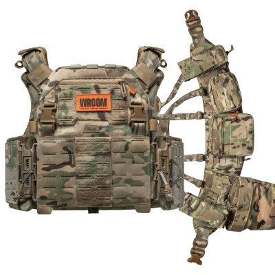 Plate Carrier Kit GHOST GEN5 PRO with Load-Bearing System and Class 1 Ballistic Protection, Color Multicam USA