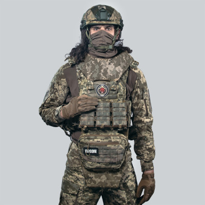 Балістичний захист шиї Gen2 comfort з 2 класом захисту, швидкознімний, колір піксель