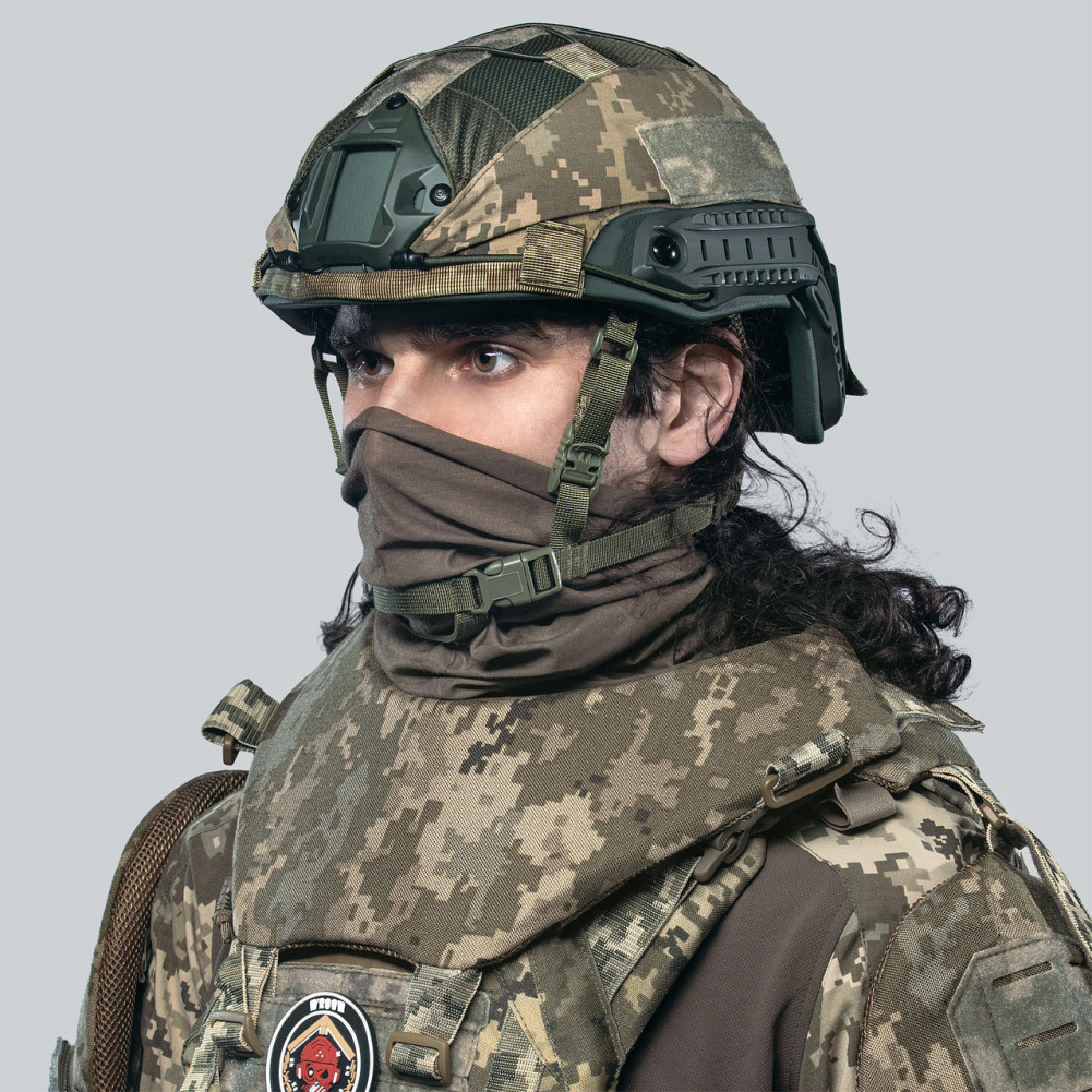Балістичний захист шиї Gen2 comfort з 2 класом захисту, швидкознімний, колір піксель