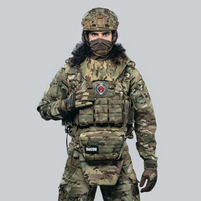 Balistyczna ochrona szyi Gen2 Comfort, klasa ochrony 2, szybkozapinana, kolor multicam