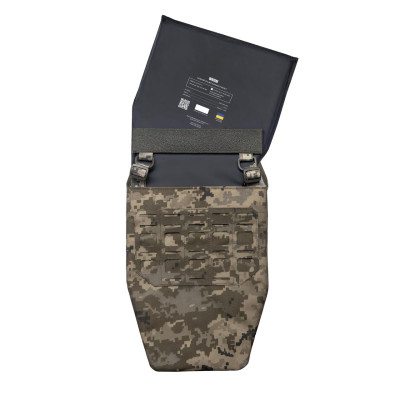 Body Armor Class 6 "Ghost Gen4 V5" with Class 1 Ballistic Protection, Quick-Release System + 9 Pouches, Color Pixel