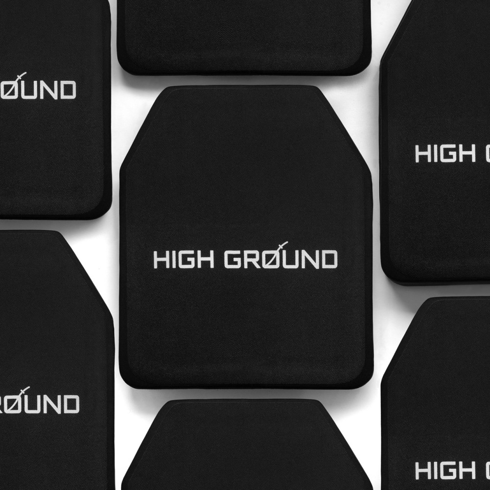 Комплект керамічних бронеплит High Ground (USA) 6 клас по ДСТУ. Вага 2.8 кг, розмір 25х30 см