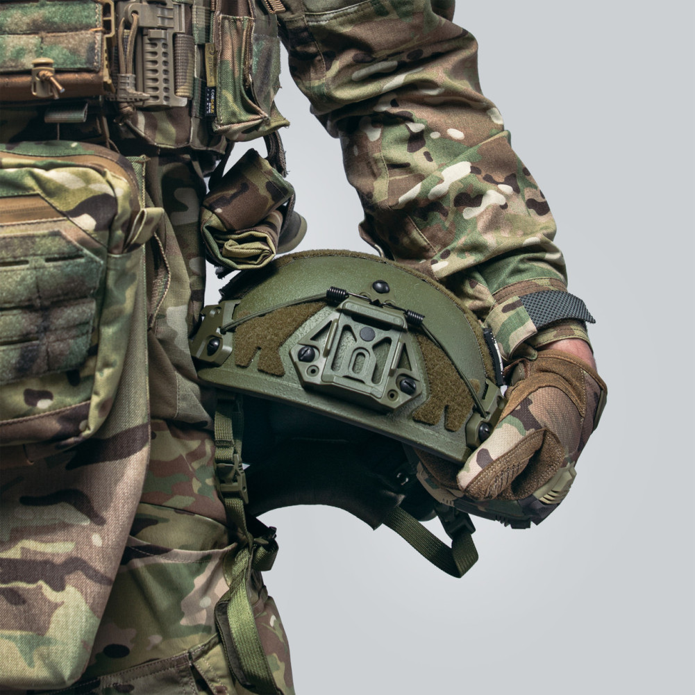 Балістичний шолом Sestan-Busch Helmet BK-ACH-HC оливковий з підвісною системою Cam-Fit