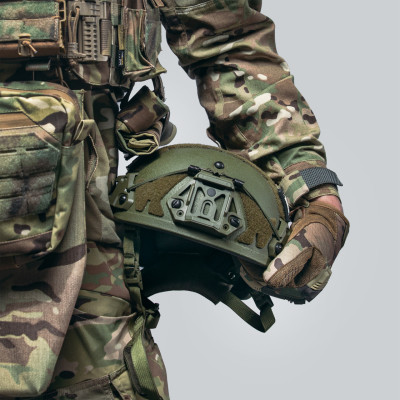 Балістичний шолом Sestan-Busch Helmet BK-ACH-HC оливковий з підвісною системою Cam-Fit
