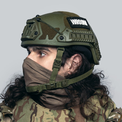 Балістичний шолом Sestan-Busch Helmet BK-ACH-HC оливковий з підвісною системою Cam-Fit