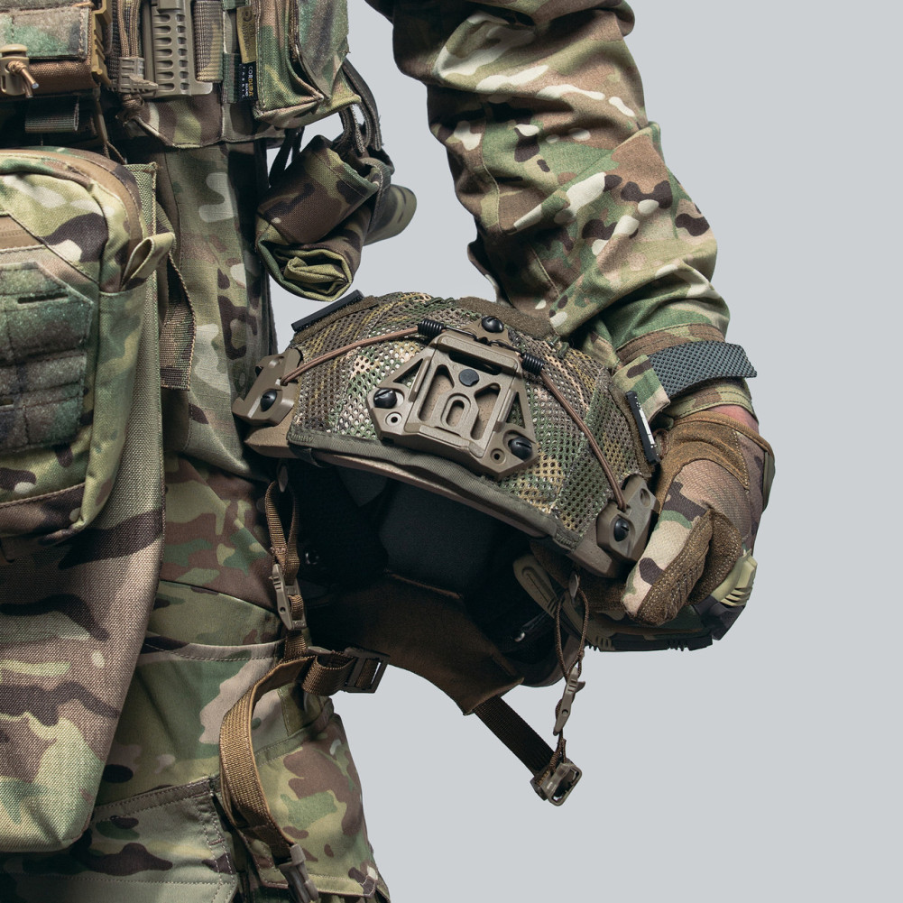 Балістичний шолом Sestan-Busch Helmet BK-ACH-HC койот з підвісною системою Cam-Fit + кавер мультикам