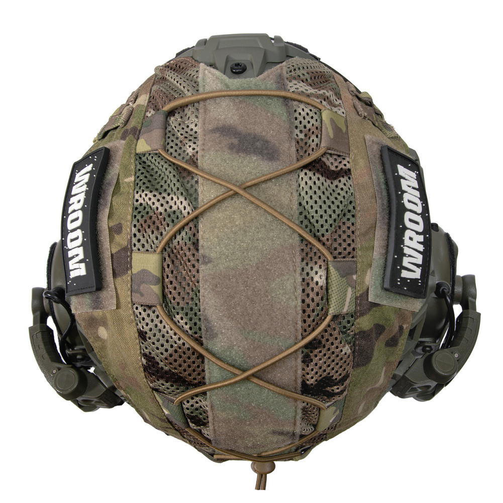 Kevlar Helmet ARCH NIJ IIIA, olive color with active headphones Earmor M32 (X) + Multicam cover