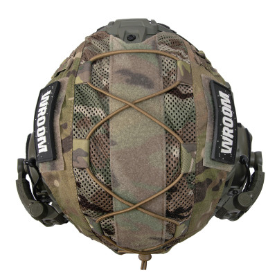 Kevlar Helmet ARCH NIJ IIIA, olive color with active headphones Earmor M32 (X) + Multicam cover