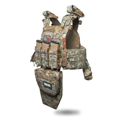 Комплект бронежилет 6 класу Ghost Gen4 V3+ з РПС з балістичним захистом 2 класу, колір піксель