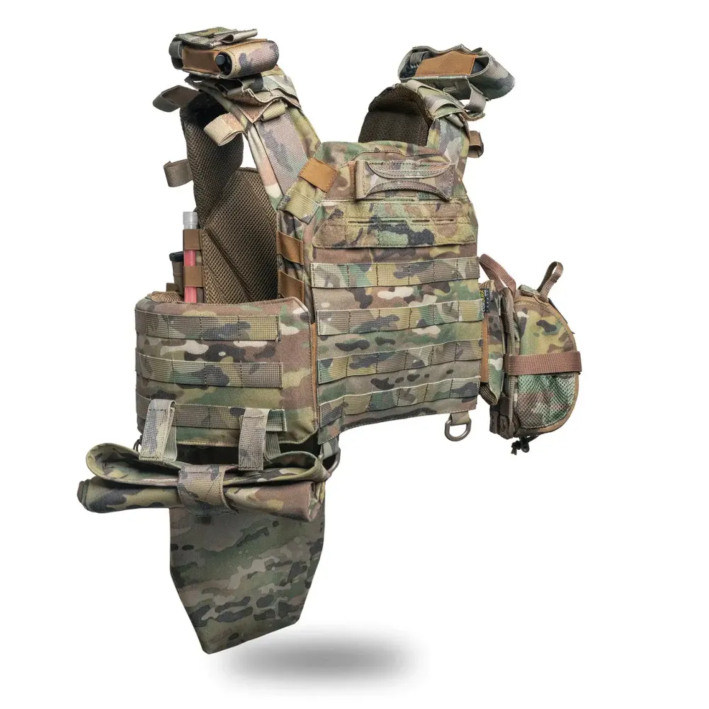 Комплект плитоноска Ghost Gen4 V3+ з РПС з балістичним захистом 2 класу, колір мультикам