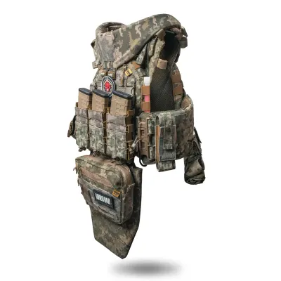 Комплект бронежилет 6 класу Ghost Gen4 V4+ з РПС з балістичним захистом 2 класу, колір піксель