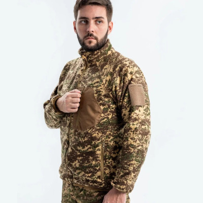 Kurtka polarowa zapinana na zamek Hexagon Alpha w kolorze drapieżników