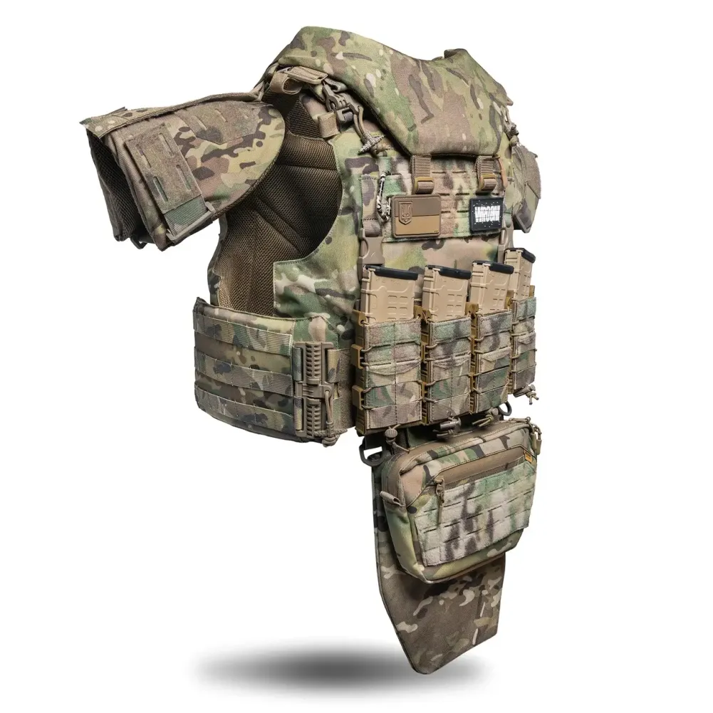 Бронежилет 6 класу OTAMAN GEN4 V5 зі збільшеною площею захисту, колір Мультикам