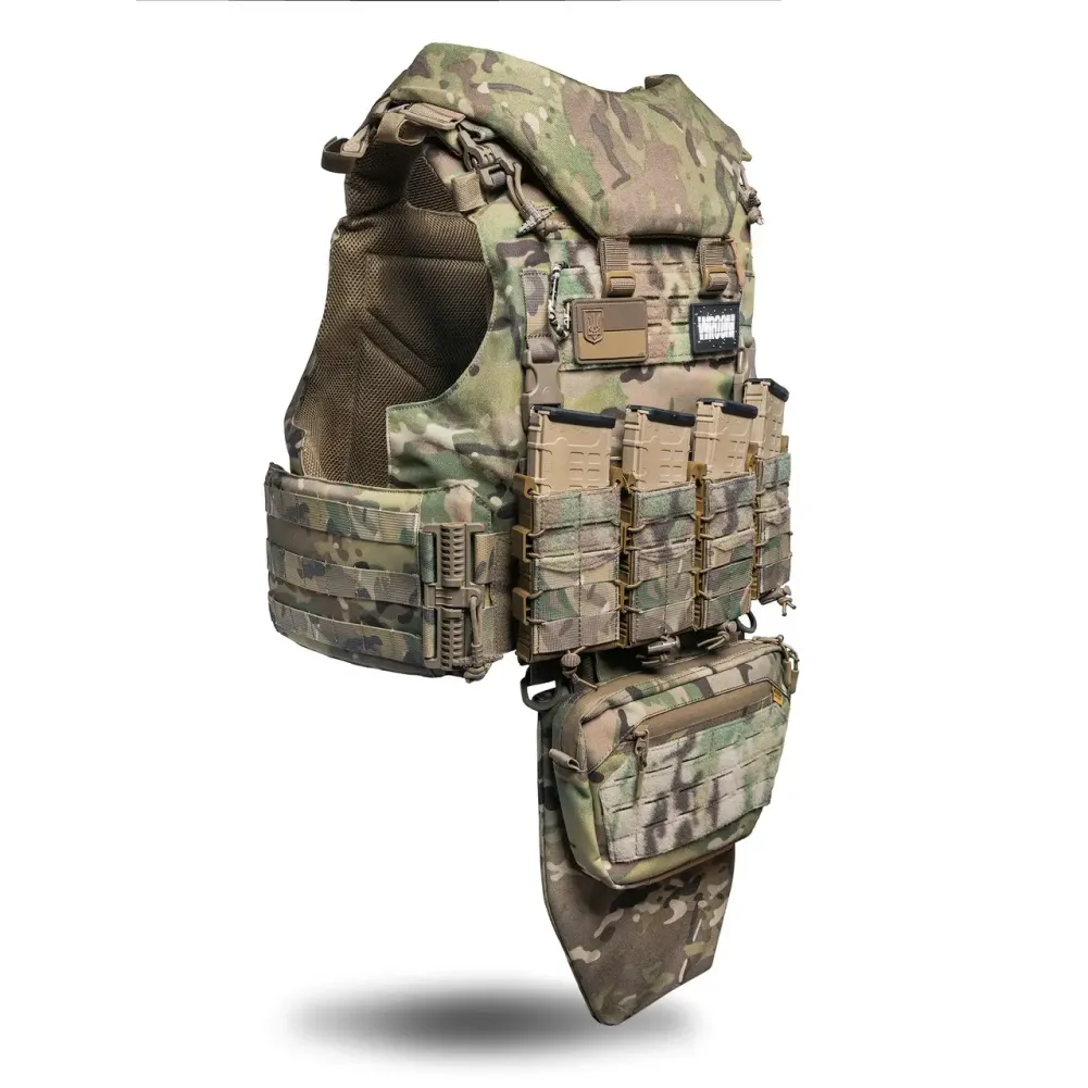 Бронежилет 6 класу OTAMAN GEN4 V4+ зі збільшеною площею захисту, колір мультикам