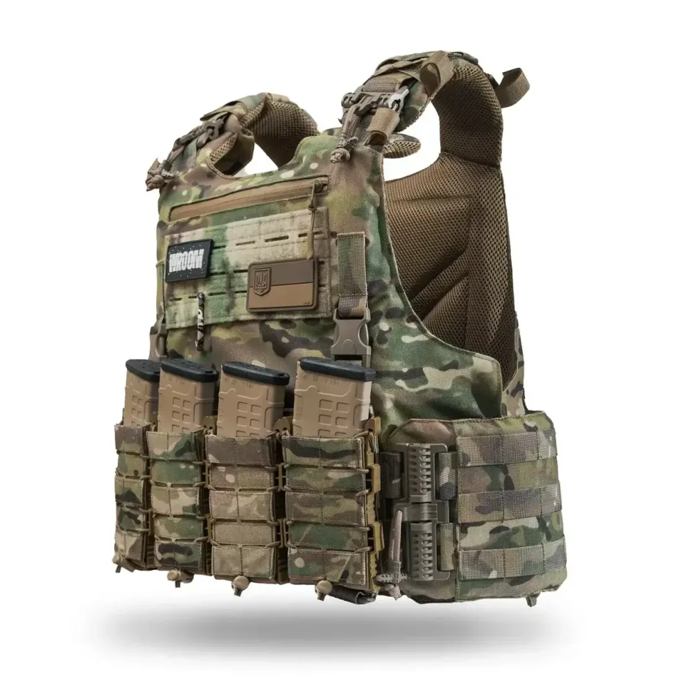 Бронежилет 6 класу OTAMAN GEN4 V1 зі збільшеною площею захисту, колір мультикам