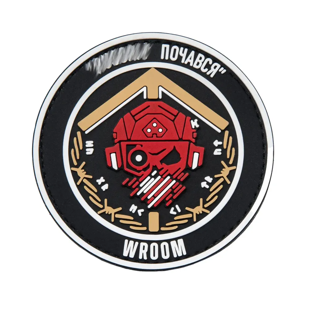 Лімітований ПВХ патч Ghost чорного кольору