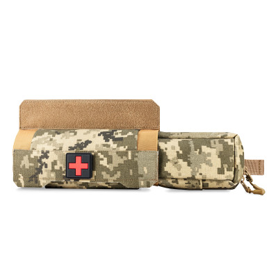 Horizontal Tunnel Medical Pouch Roll, Pixel Color