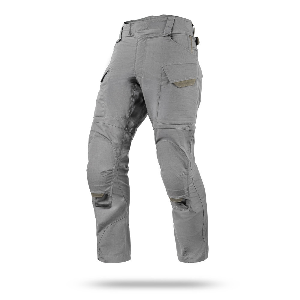 Тактичні штани WROOM COMBATOR NyCo Ripstop під прихованні наколіники. Колір Urban Grey