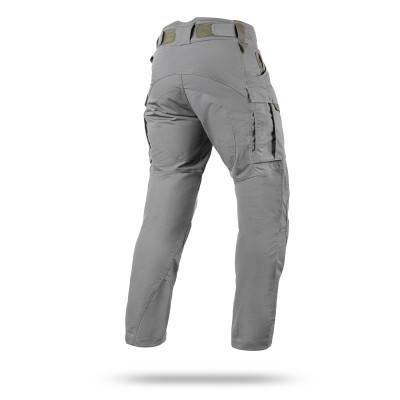 Тактичні штани WROOM COMBATOR NyCo Ripstop під прихованні наколіники. Колір Urban Grey