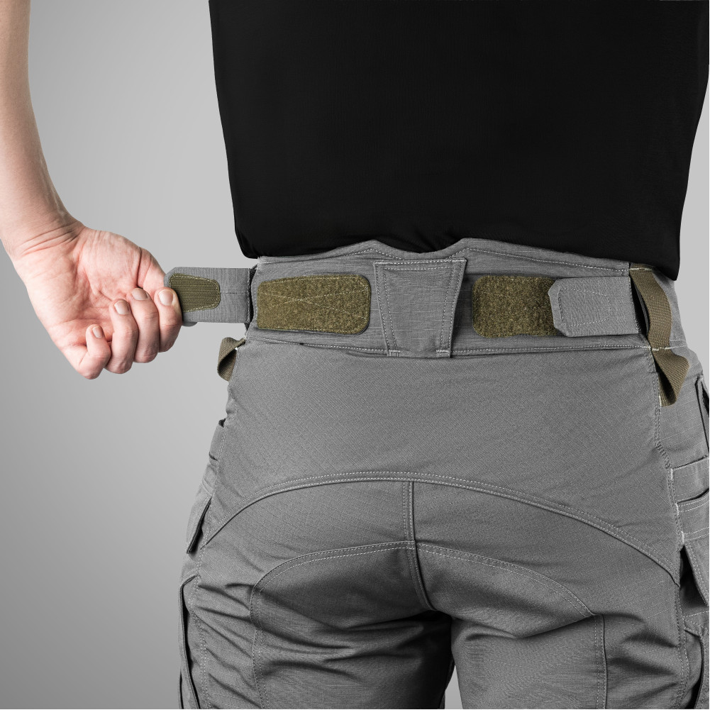 Тактичні штани WROOM COMBATOR NyCo Ripstop під прихованні наколіники. Колір Urban Grey