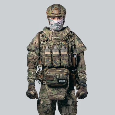 Комплект плитоноска Ghost Gen4 V5 з РПС з балістичним захистом 1 класу, колір мультикам
