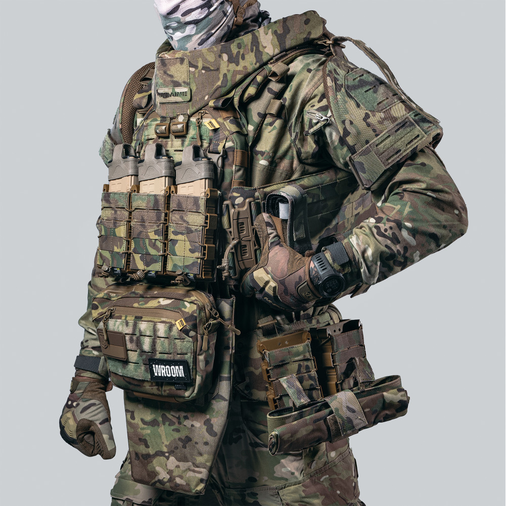 Комплект плитоноска Ghost Gen4 V5 з РПС з балістичним захистом 1 класу, колір мультикам