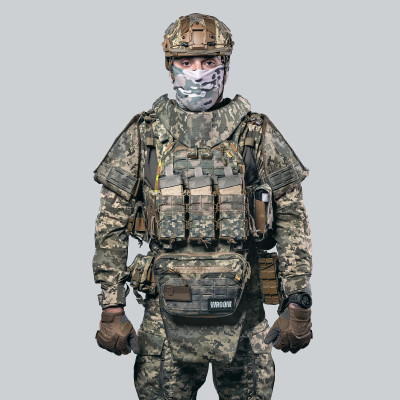 Комплект бронежилет 6 класу Ghost Gen4 V5+ з РПС з балістичним захистом 2 класу, колір піксель