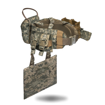 Neptun V4 soft load-bearing belt, equipped with the pounches, with MOLLE system, Color Pixel