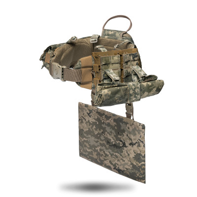 Neptun V4 soft load-bearing belt, equipped with the pounches, with MOLLE system, Color Pixel