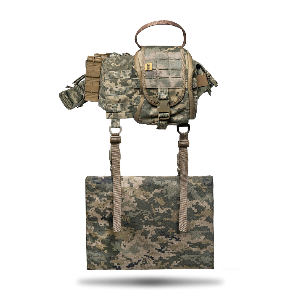 Neptun V4 soft load-bearing belt, equipped with the pounches, with MOLLE system, Color Pixel