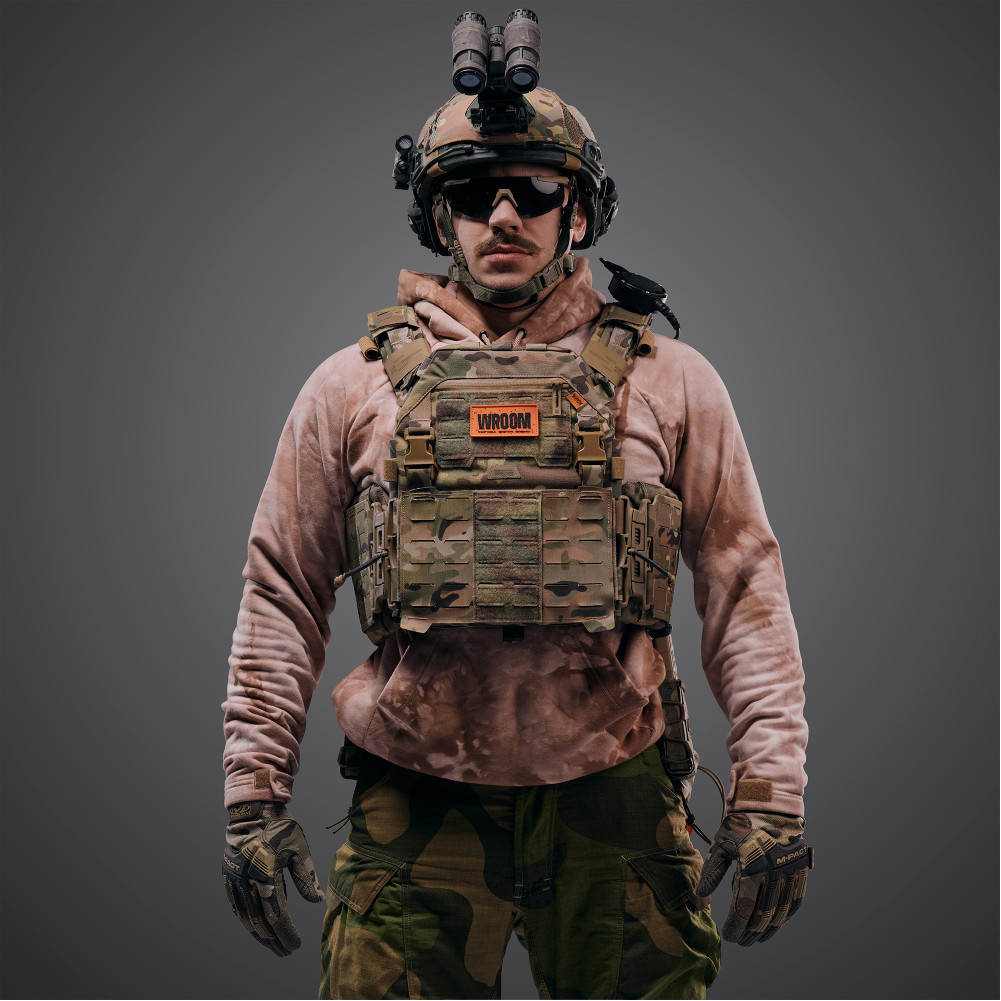 Улучшенный плитник GHOST GEN5 V1 с плакардом под AK/AR, с баллистической защитой 1-го класса. Цвет Мультикам/MultiCam.