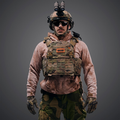 Улучшенный плитник GHOST GEN5 V1 с плакардом под AK/AR, с баллистической защитой 1-го класса. Цвет Мультикам/MultiCam.