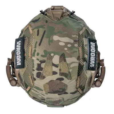 Kask kevlarowy Buran 3.0 coyote ze słuchawkami aktywnymi Earmor M32 (X) + osłona multicam